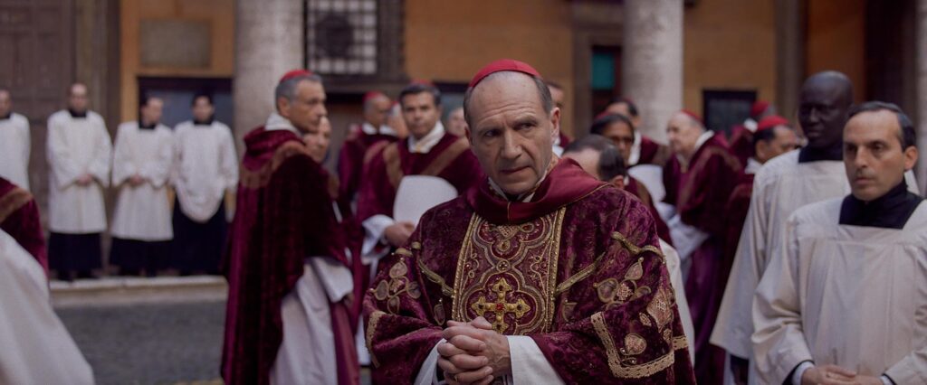 Conclave movie 2024. Photo courtesy of Focus Features. Conclave movie 2024. Photo courtesy of Focus Features.
