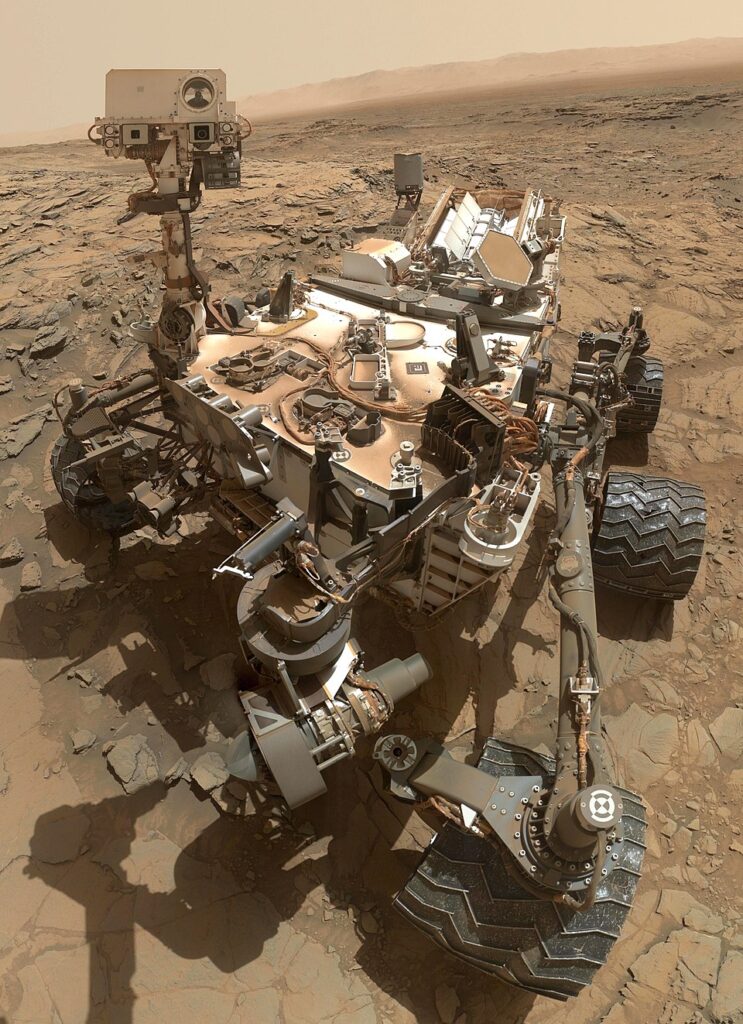 Self-portrait of NASA's Curiosity Mars. Public domain. Self-portrait of NASA's Curiosity Mars. Public domain.