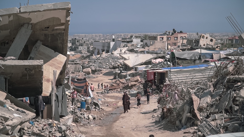 The ruins of Gaza after Israeli airstrikes. Photo by Jaber Jehad Badwan. The ruins of Gaza after Israeli airstrikes. Photo by Jaber Jehad Badwan.