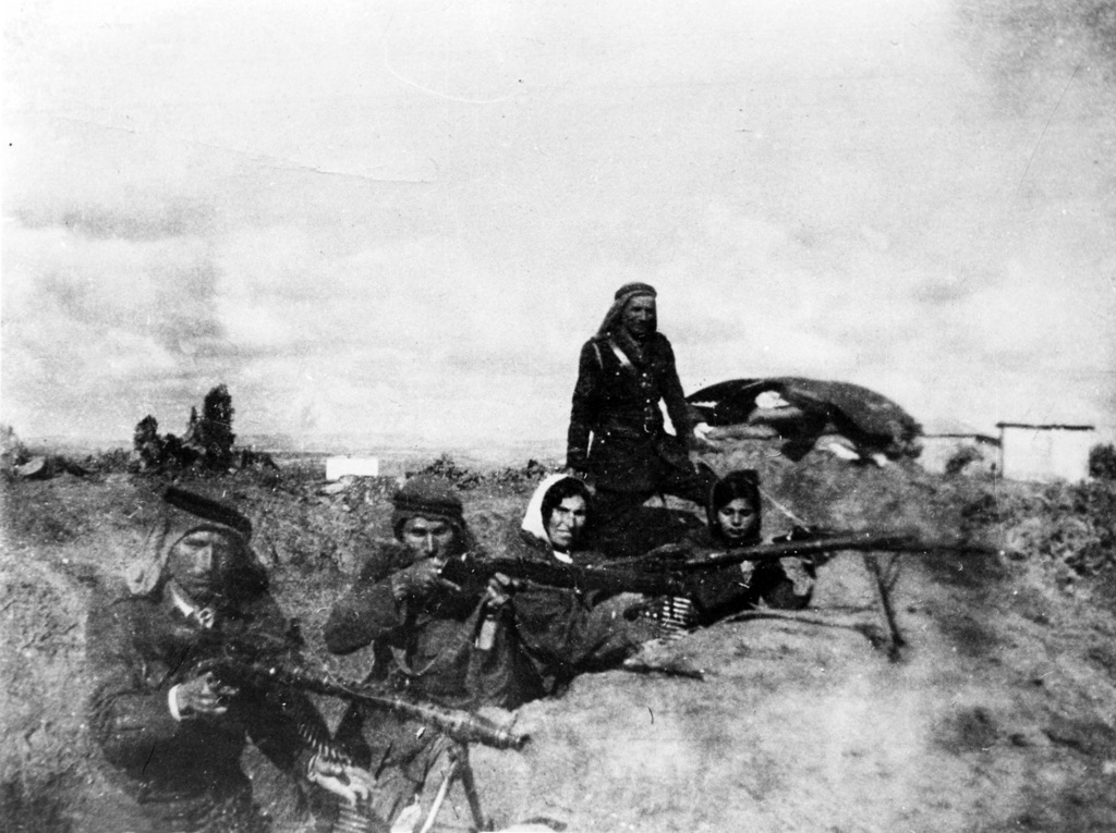 The Arab Revolt of 1936–1939 in Palestine, motivated by opposition to mass Jewish immigration allowed by the British Mandatory authorities. Public domain. The Arab Revolt of 1936–1939 in Palestine, motivated by opposition to mass Jewish immigration allowed by the British Mandatory authorities. Public domain.