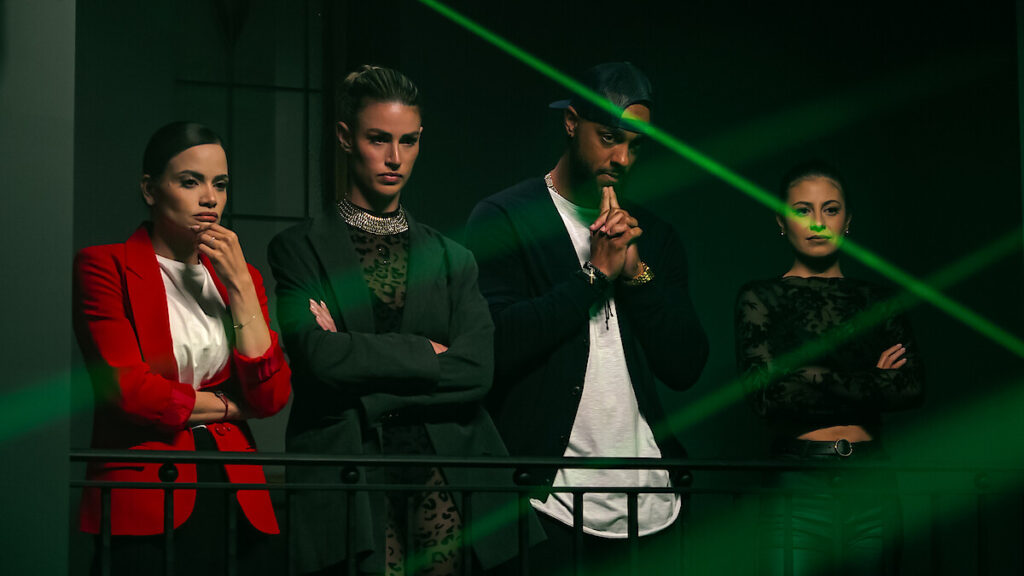 Sam Hubbard, Sydnee Falkner, Corey Niles and Cara Kies. Photo courtesy by Netflix. Sam Hubbard, Sydnee Falkner, Corey Niles and Cara Kies. Photo courtesy by Netflix.