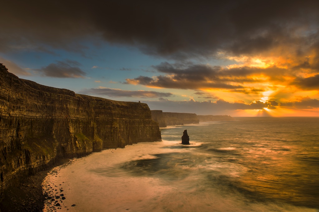 The dramatic Cliffs of Moher on Ireland's west coast, a landscape that inspired tales of mythical islands in the Atlantic. The dramatic Cliffs of Moher on Ireland's west coast, a landscape that inspired tales of mythical islands in the Atlantic.